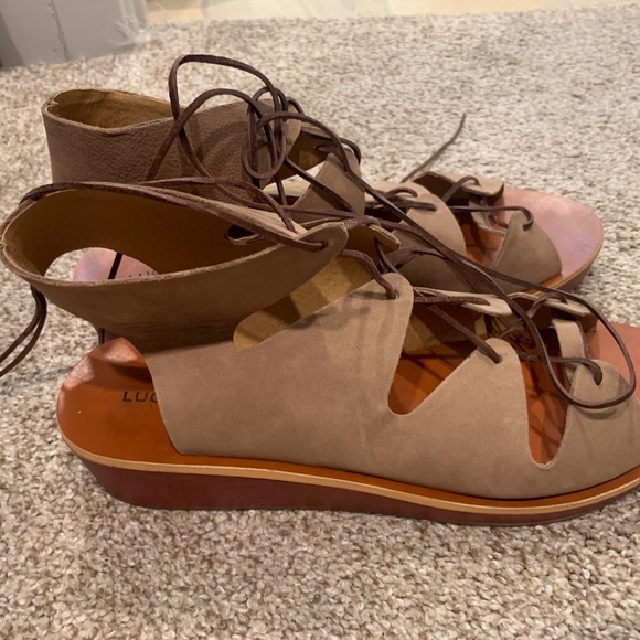 Lucky Brand Shoes - Lucky Brand Lace Up Sandals Lucky Brand Shoes - Lucky Brand Lace Up Sandals